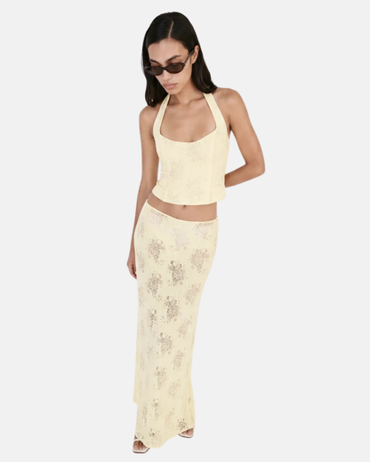 Ownley Gem Lace Top Butter
