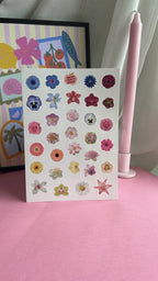 A5 FLOWER STICKER SHEET | NANY CRAFT SHOP