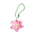 Unlucky Wishes Pink Lily Flower Keychain