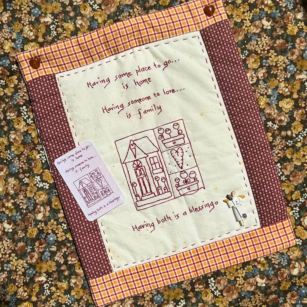 TENDER TAPSTRY LINEN JOURNAL CARD | RODEO EMBROIDERY
