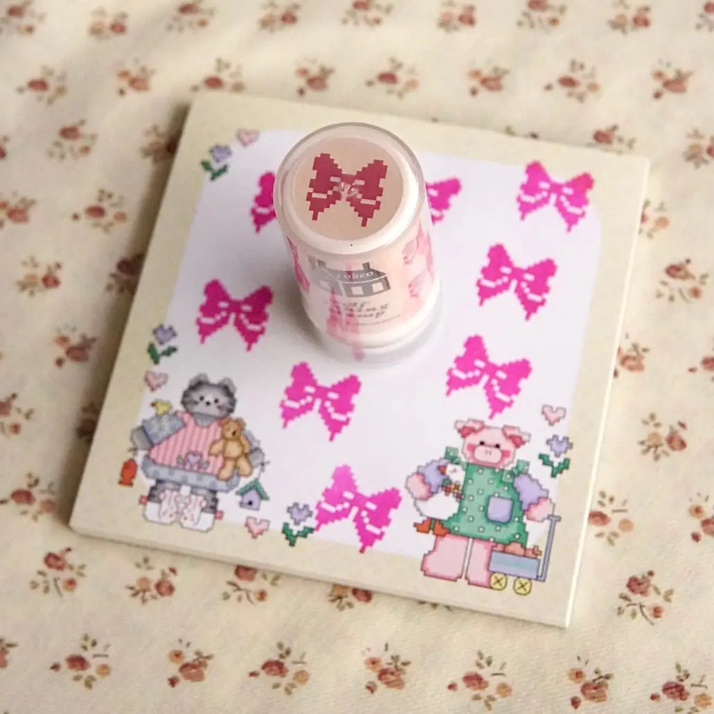 Rodeo Embroidery Bow Self Inking Stamp