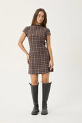 ELODIE SEERSUCKER MINI DRESS | COFFEE CHECK