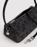Baggu Nylon Loaf Bag Charcoal Ditsy Floral