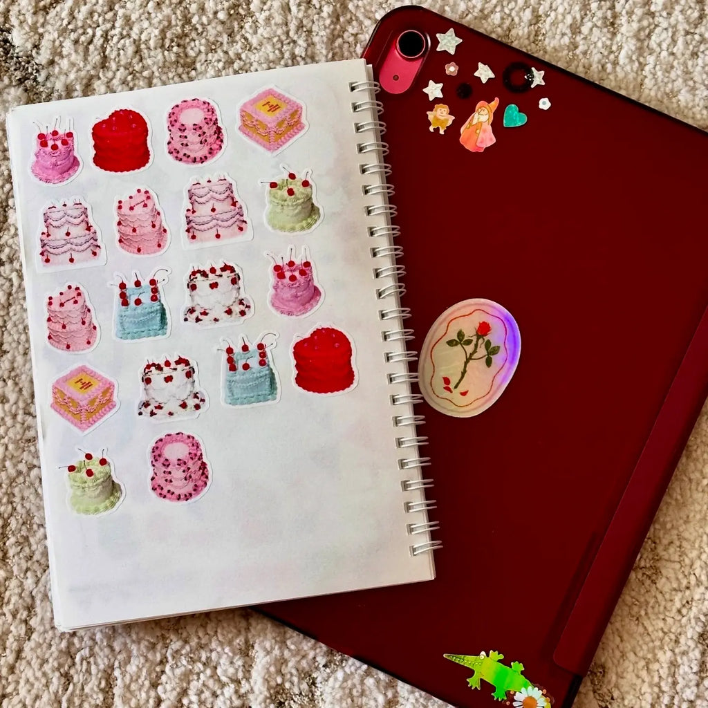 CAKE WASHI FLAKE STICKERS | SHELLFLOWER