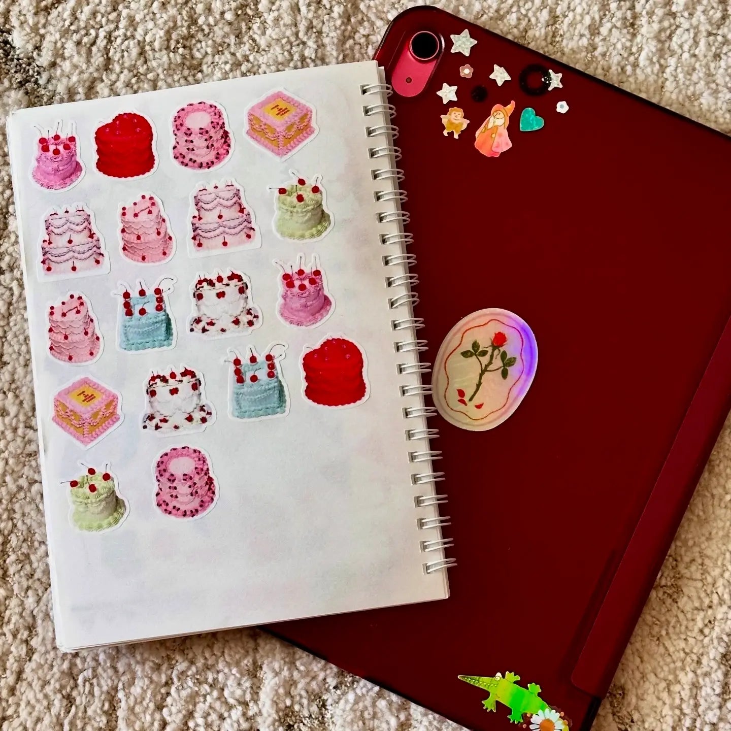 CAKE WASHI FLAKE STICKERS | SHELLFLOWER
