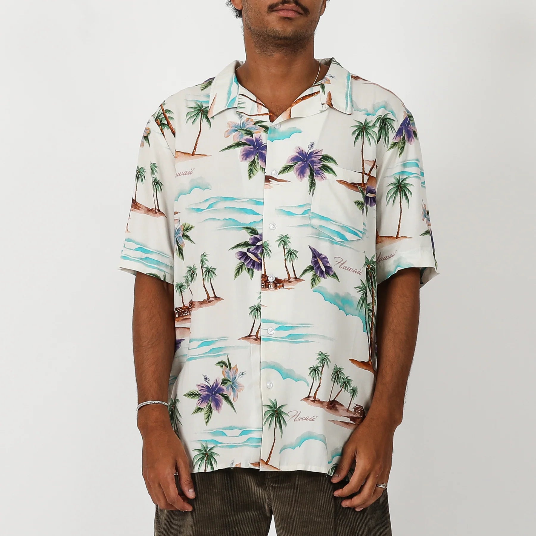 ON VACATION S/S SHIRT - BONE