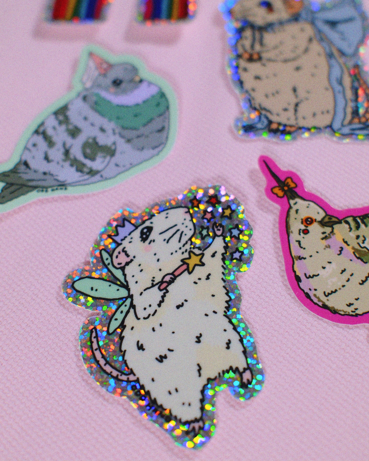 Odd Hand Co. Fairy Mouse Holographic Sticker 3