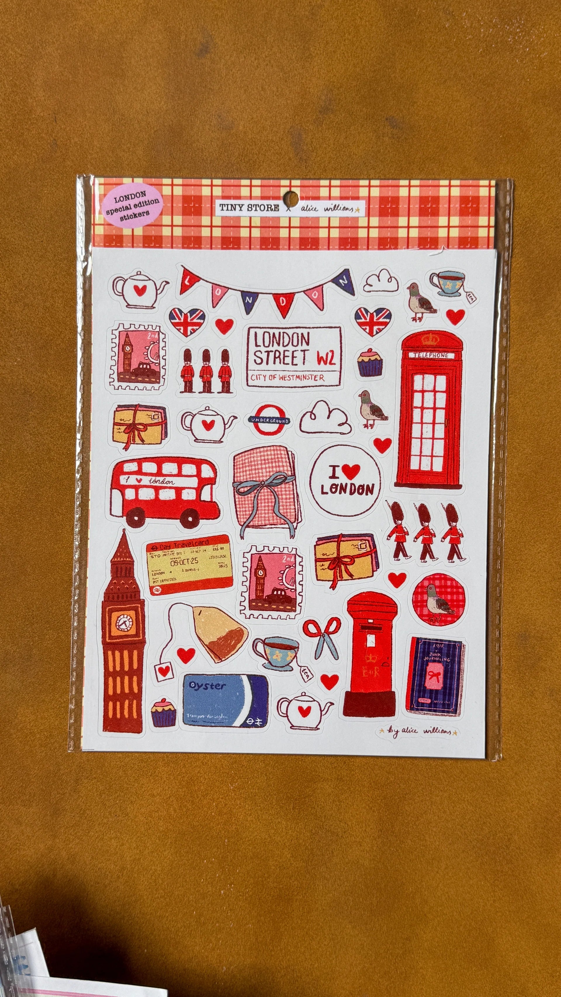 MARTINA'S TINY STORE LONDON STICKERS | ILLUSTRATED BY ALICE WILLIAMS