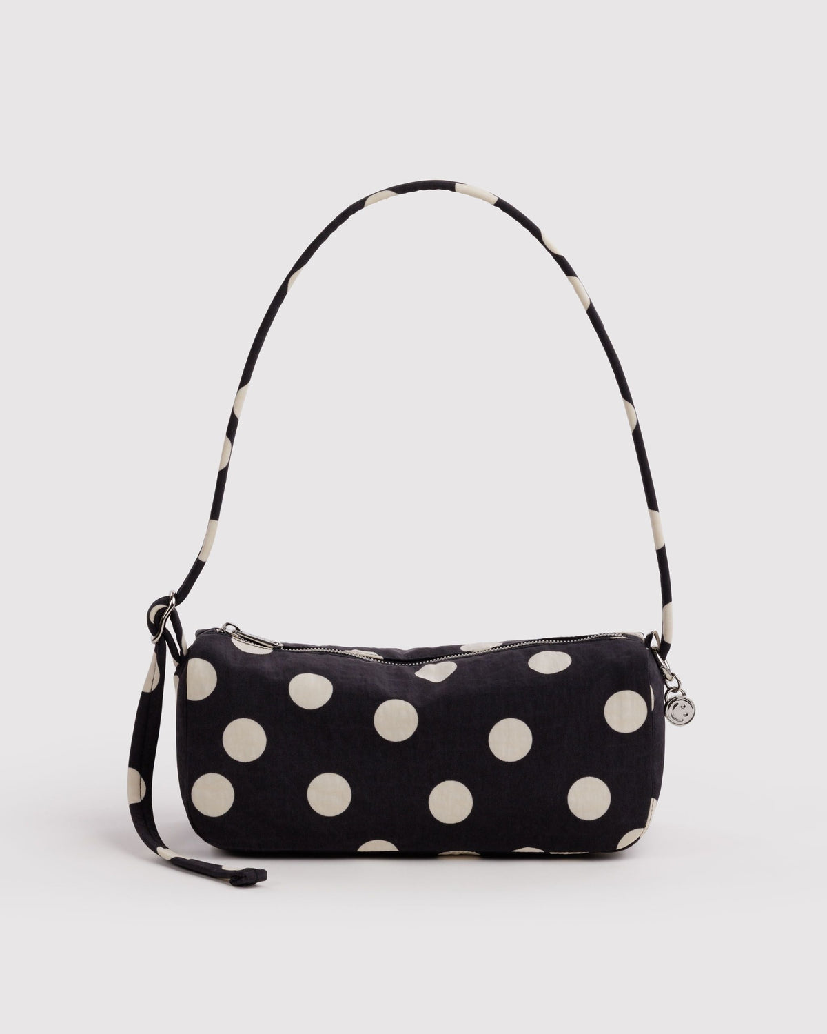 Baggu Nylon Loaf Bag Black and Cream Polka Dot