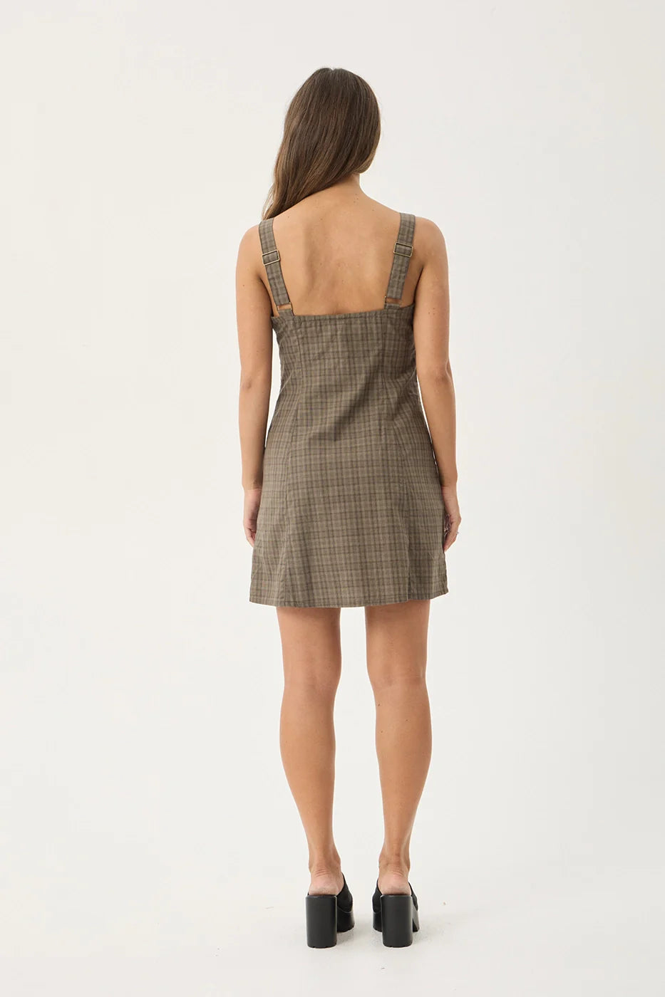 SHADOW GERRY MINI DRESS | STONE CHECK