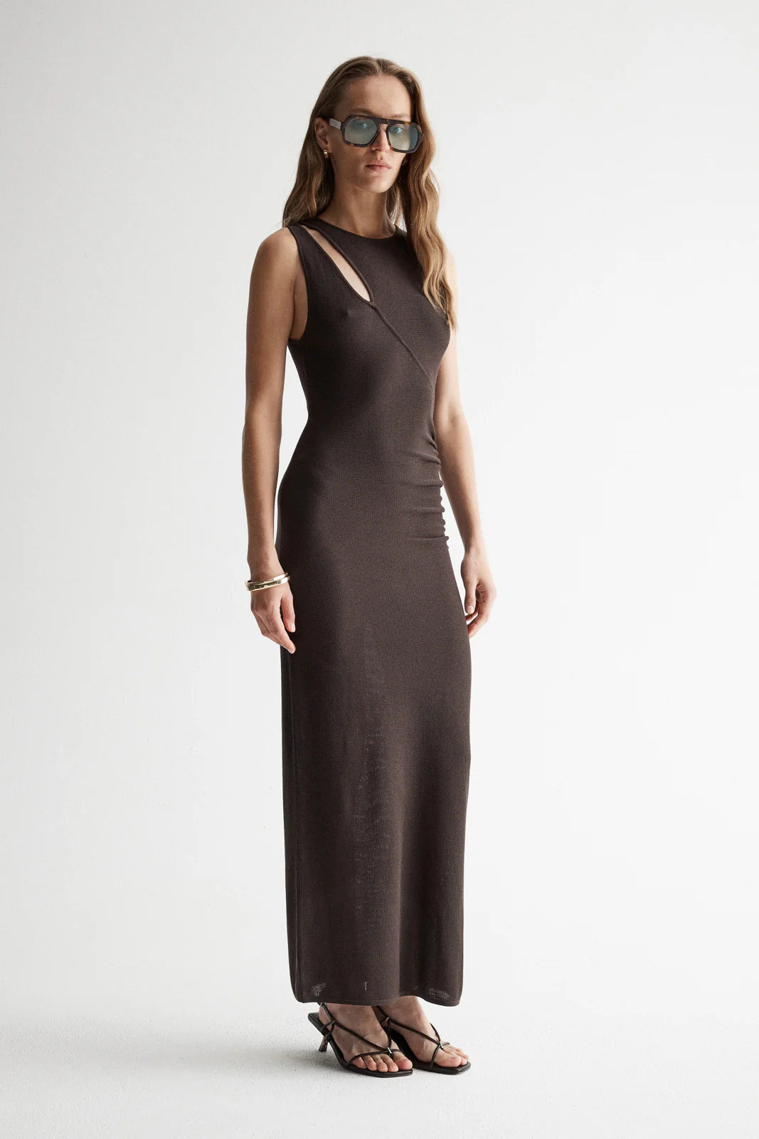 ZINNIA KNIT DRESS | CHOCOLATE