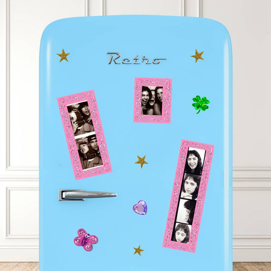 Horse Girl Pink Haze Photobooth Frame Magnet 1