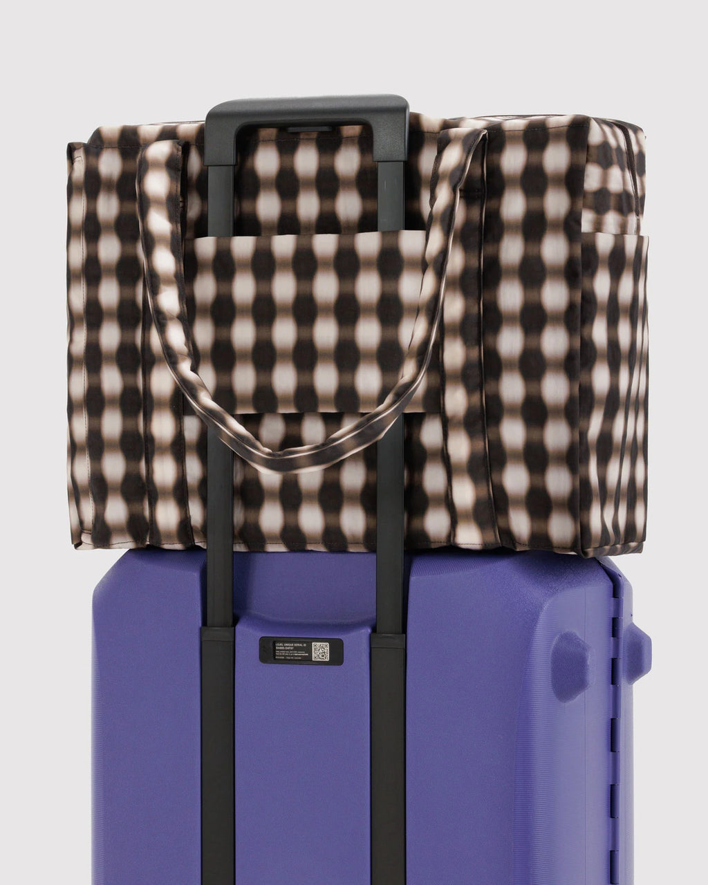 CLOUD CARRY ON | BLURRED GINGHAM BROWN