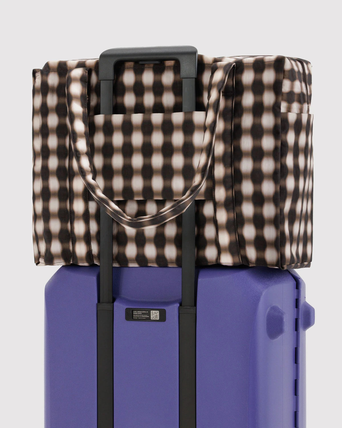 CLOUD CARRY ON | BLURRED GINGHAM BROWN