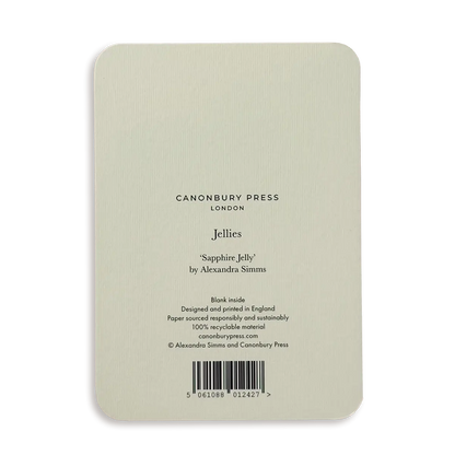 Canonbury Press Saphire Jelly Greeting Card
