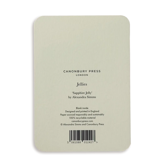Canonbury Press Saphire Jelly Greeting Card