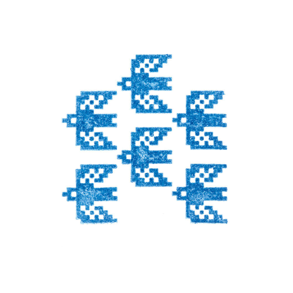 KORI JIRUSHI ICE CUBE STAMP | LARGE BIRDS | KING JIM