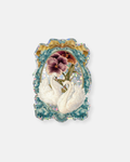Shellflower Garden Swans Sticker