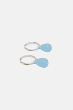 Brie Leon Santiago Earrings Aquamarine Sliver