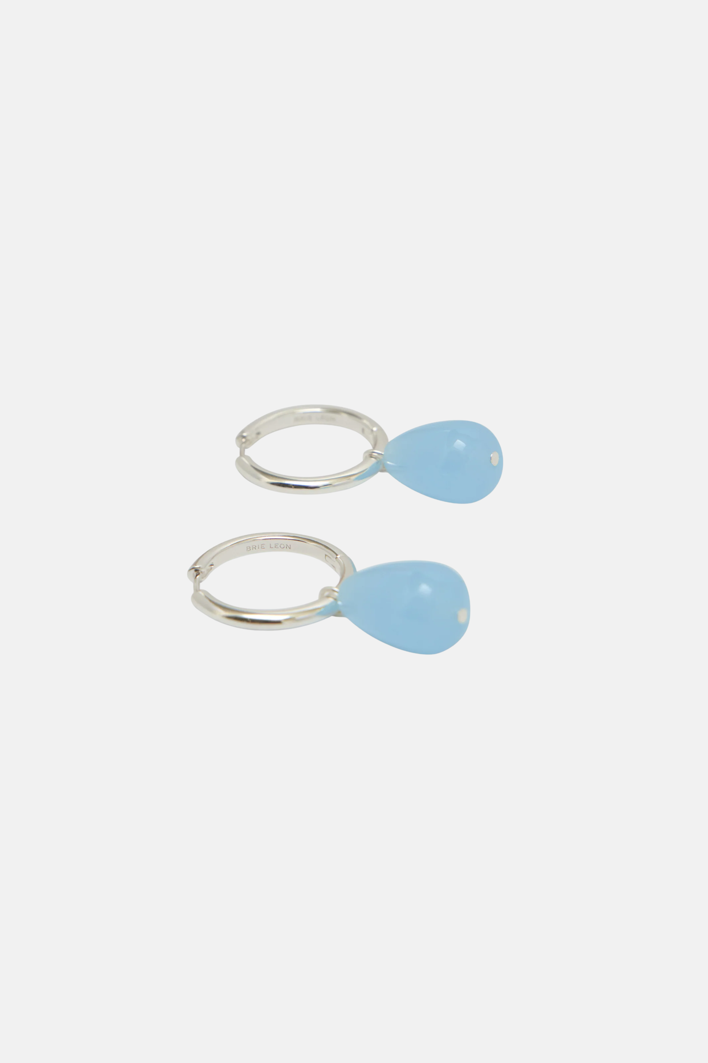 Brie Leon Santiago Earrings Aquamarine Sliver