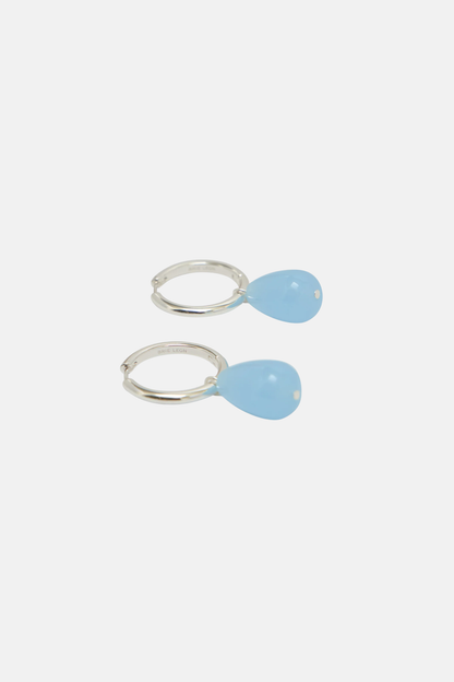 Brie Leon Santiago Earrings Aquamarine Sliver