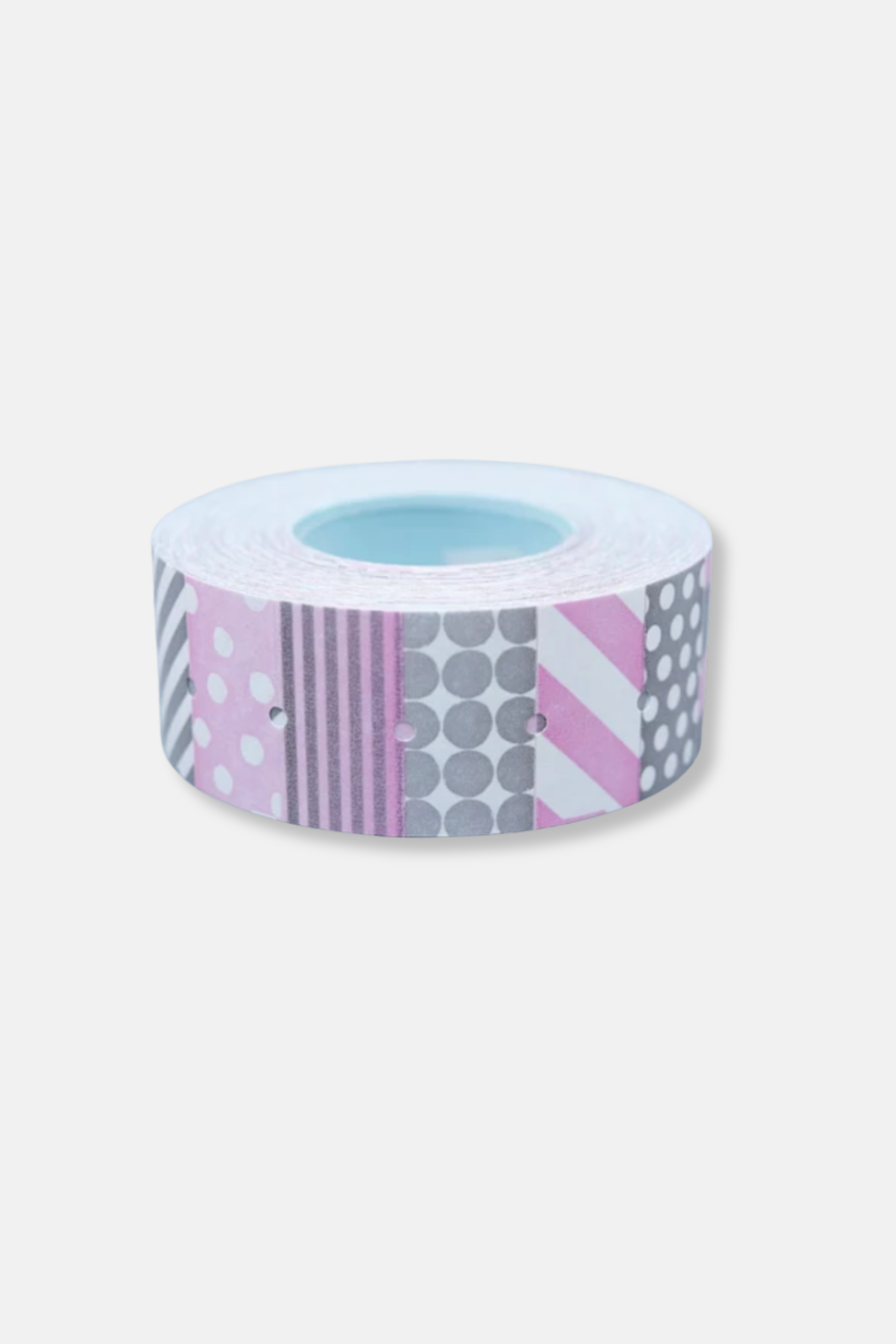 Gray Pink Sticker Roll