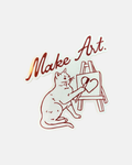 Kira Cyan Make Art Sticker