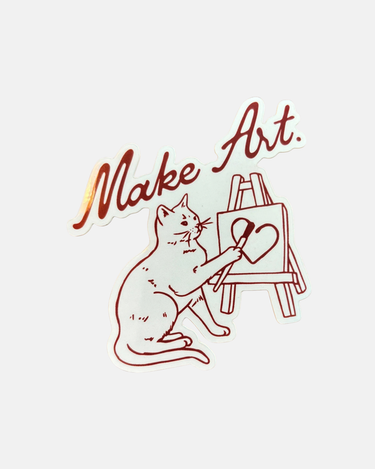 Kira Cyan Make Art Sticker