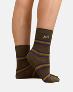 Damson Madder 3 Pack Socks Mixed Pop Stripes