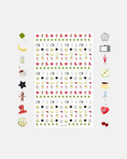 Unlucky Wishes Colorful Nail Micro Stickers