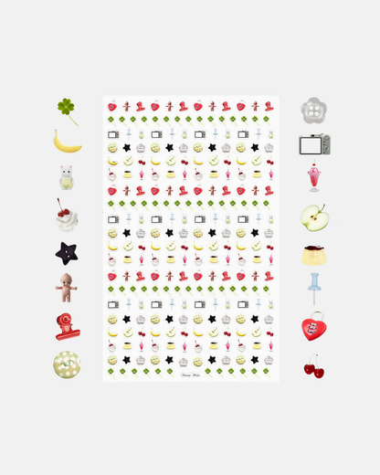 Unlucky Wishes Colorful Nail Micro Stickers
