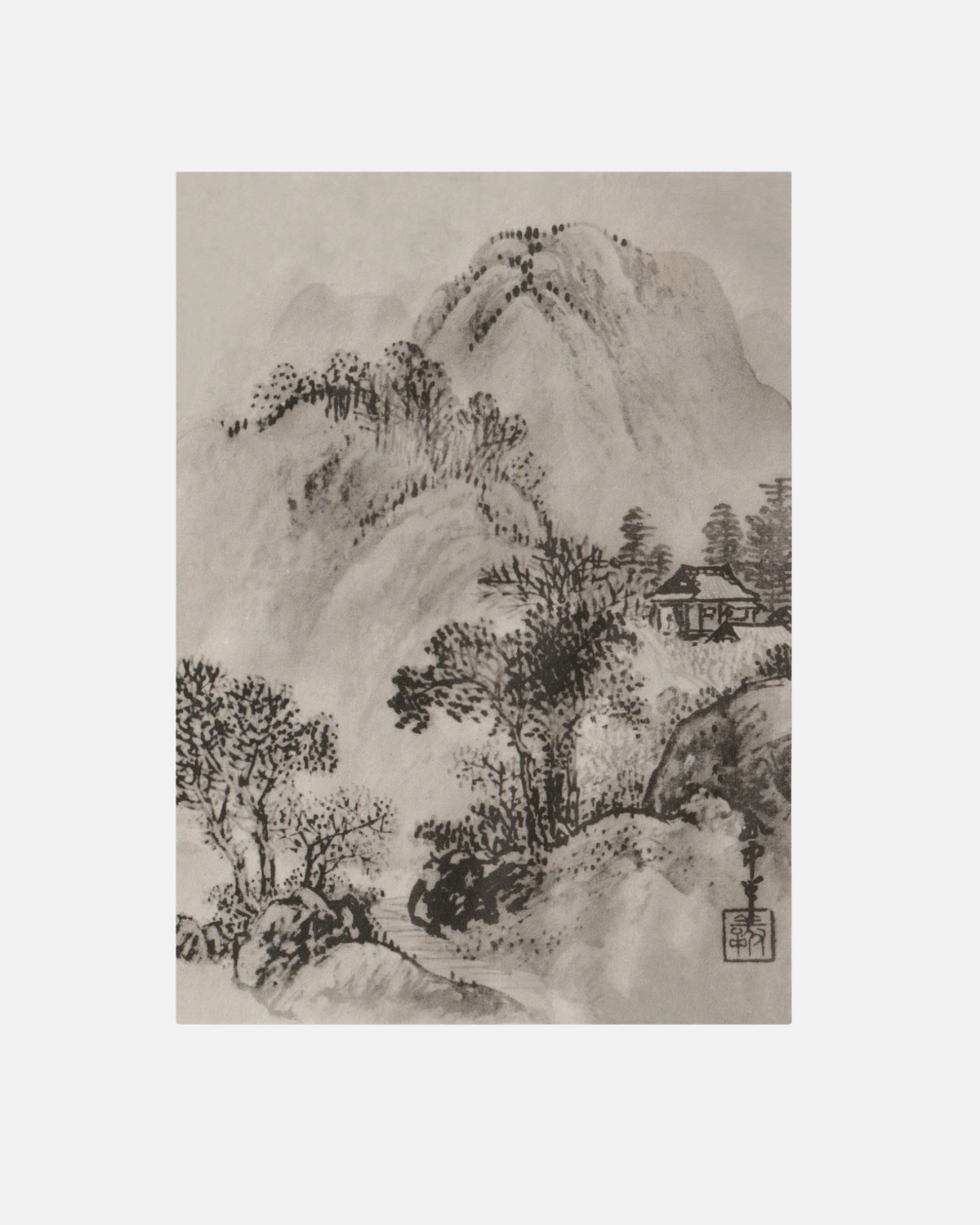 Kiku Print Greeting Card Mountain Vista