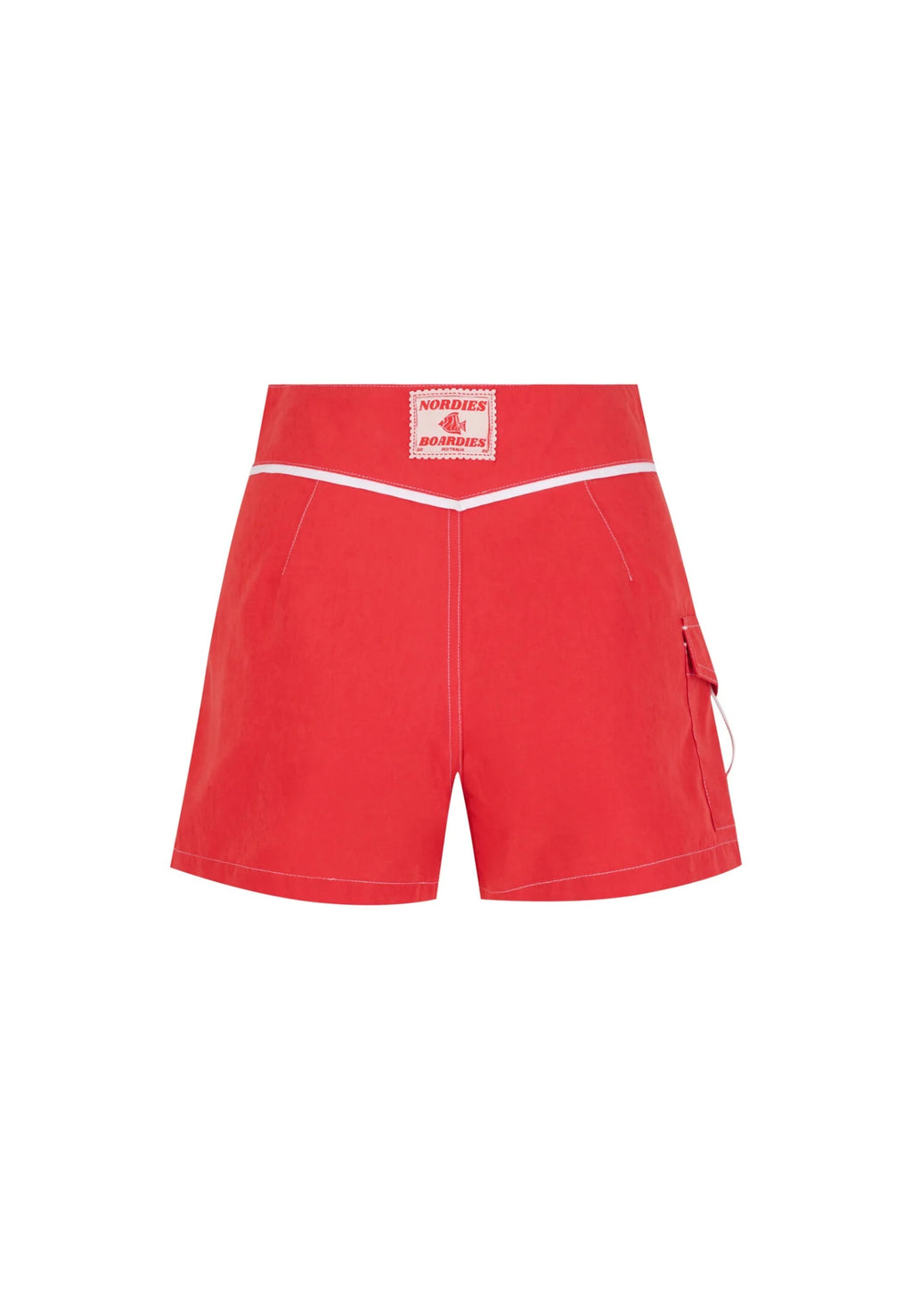 SNAP FRONT BOARDSHORT | RED
