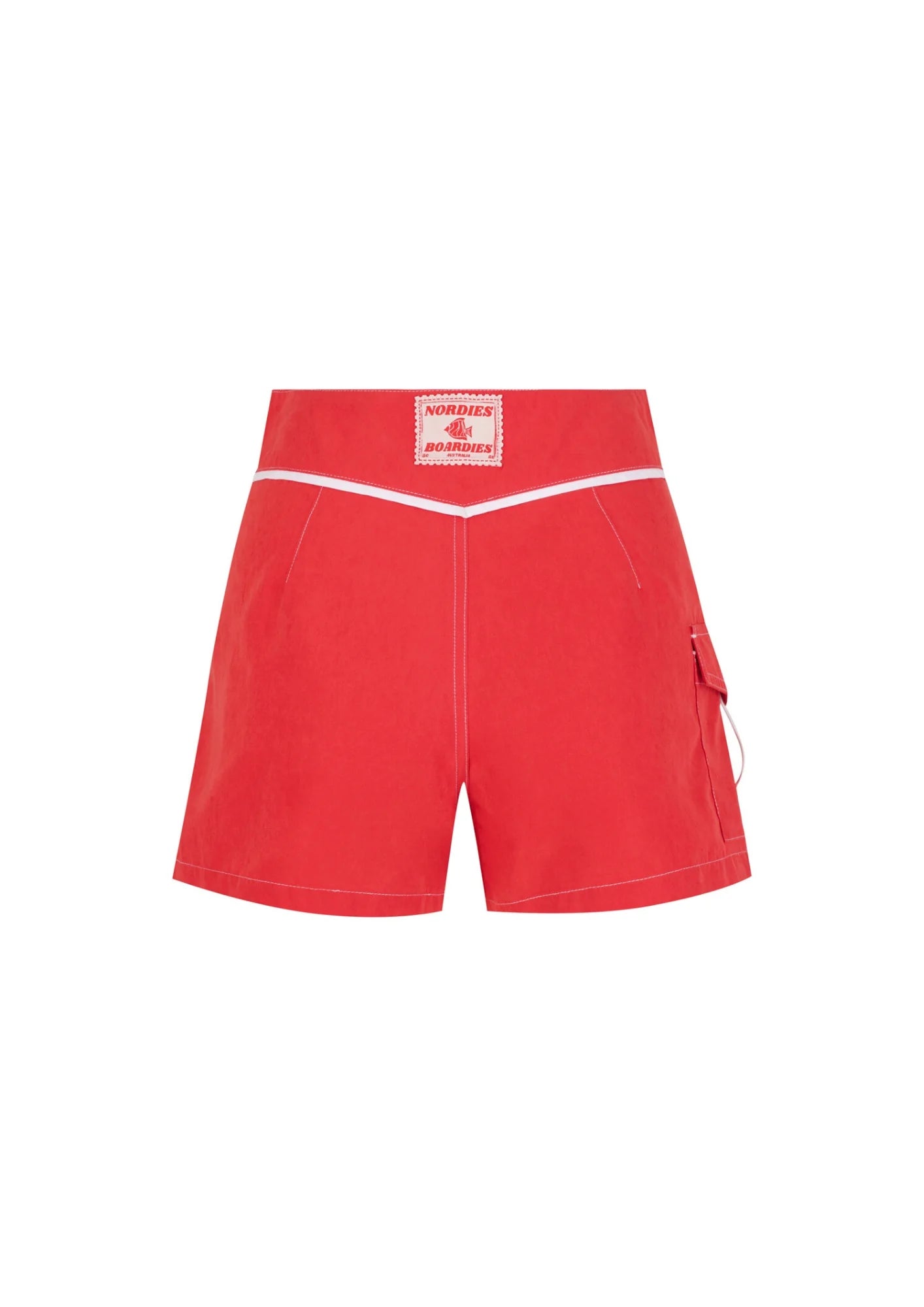 SNAP FRONT BOARDSHORT | RED