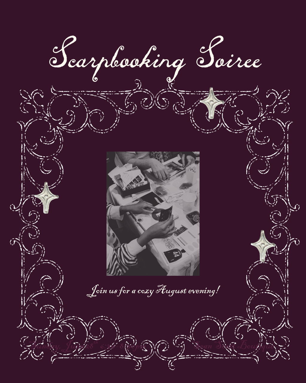 AUGUST SCRAPBOOKING SOIREE | 23 AUGUST
