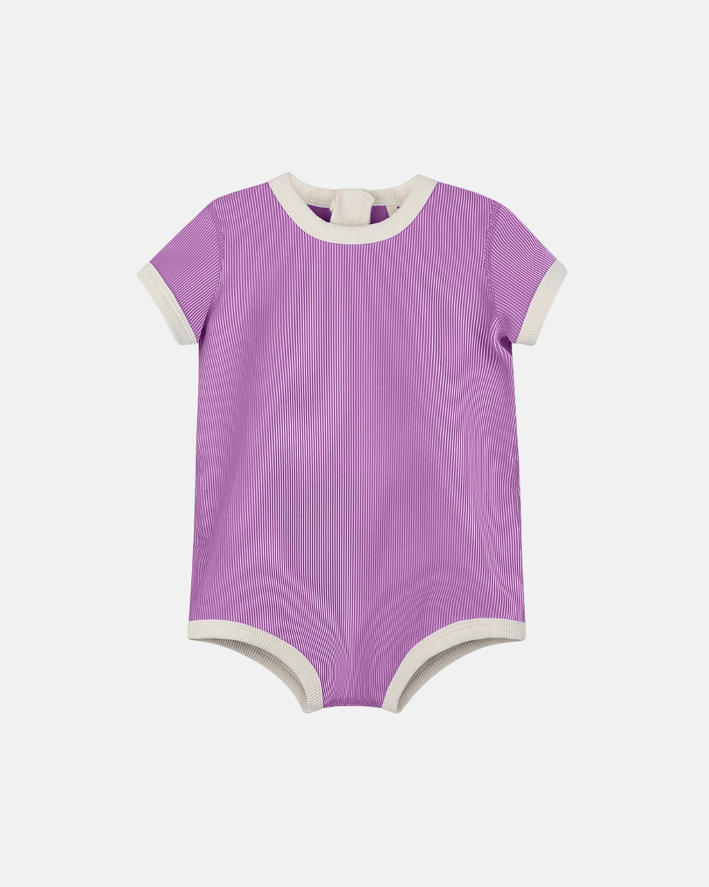 Zulu & Zephyr Mini Stripe Infant Onesie Lilac