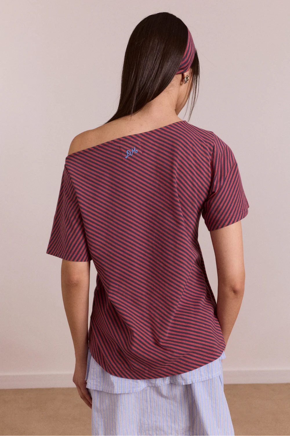 REECE TEE | RED STRIPE
