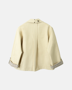 Damson Madder Jerry Reversible Crop Trench Ginger Check