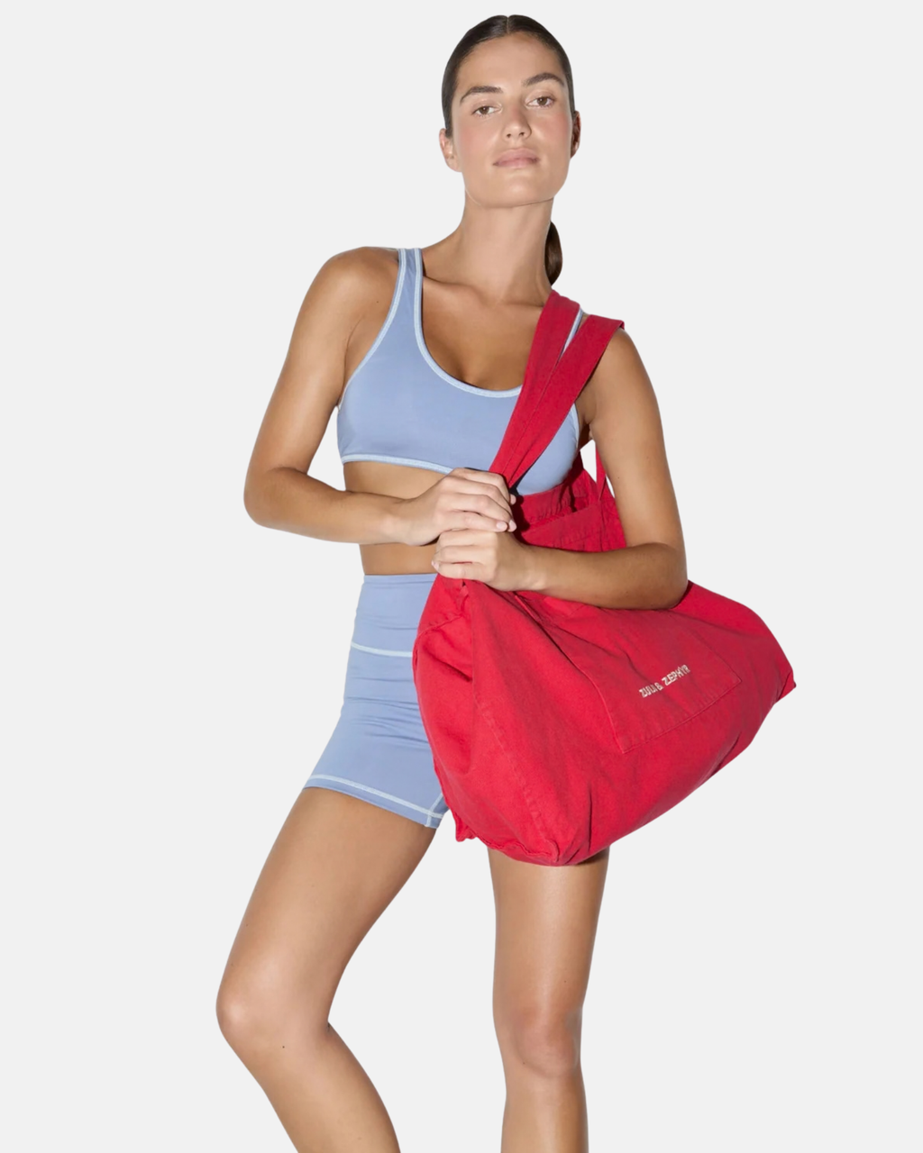 Zulu & Zephyr Cotton Canvas Tote Red