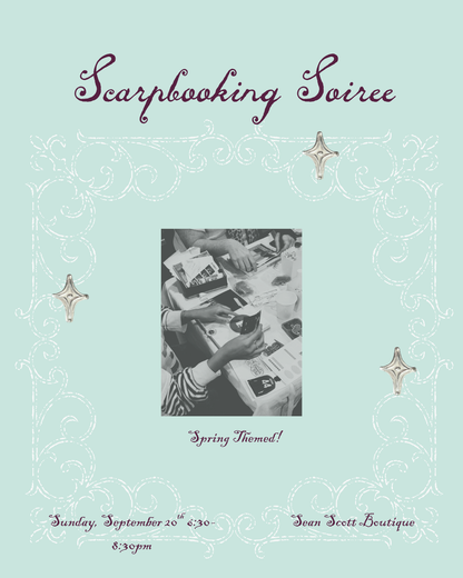 SEPTEMBER SCRAPBOOKING SOIREE | 20 SEPTEMBER