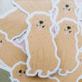 Jollie Ollie Designs Golden Retriever Dog Sticker