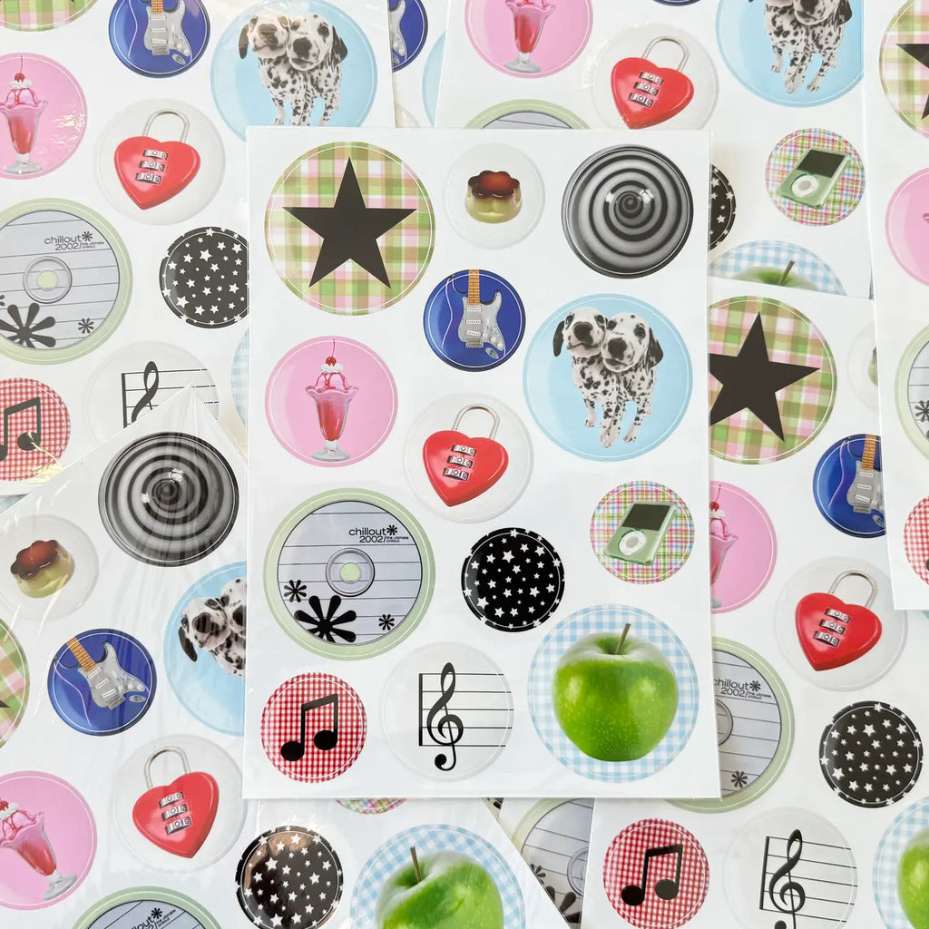 JUMBO PINS STICKER SHEET | UNLUCKY WISHES