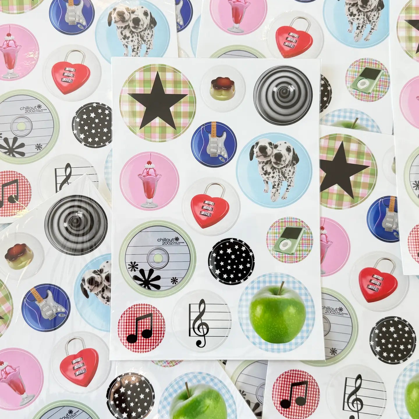 JUMBO PINS STICKER SHEET | UNLUCKY WISHES