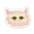 WHITE CAT! Sticker