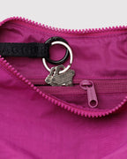 SMALL NYLON CRESCENT BAG | DEEP FUCHSIA
