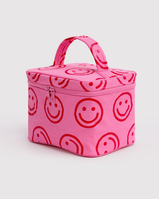 Large Cosmetic Case Azalea Pink Happy