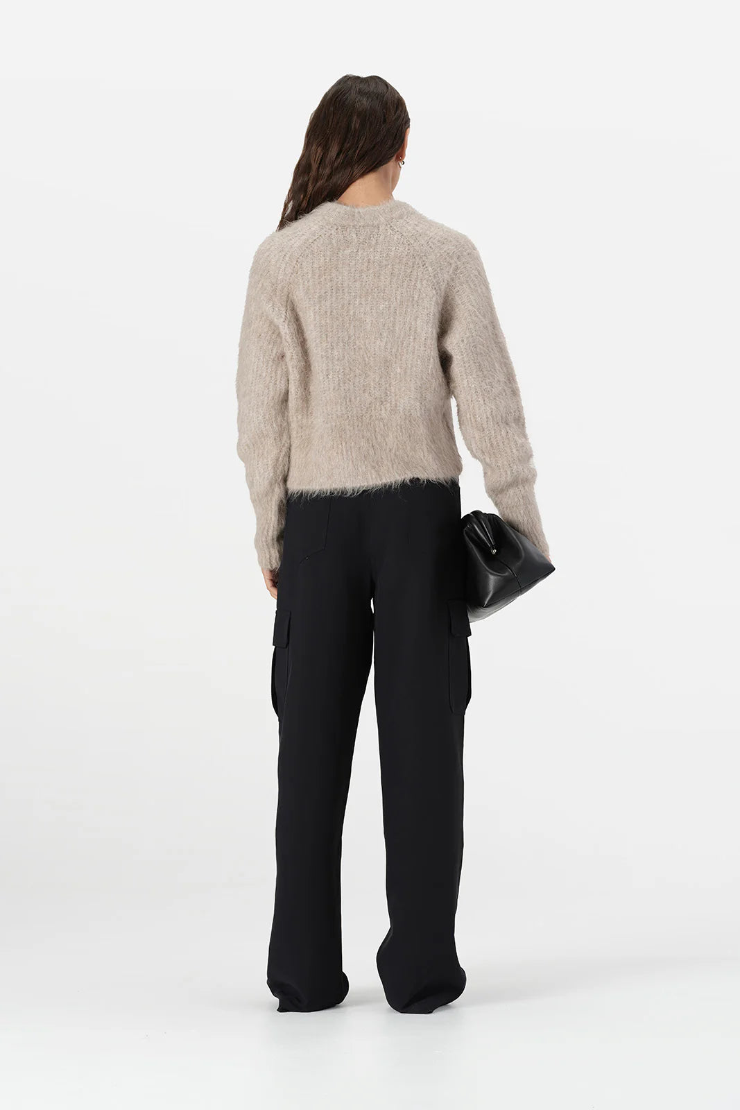 AINSLEY BEIGE FUZZY KNIT | OATMARLE