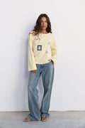 Pinky & Kamal Field Notes Long Sleeve Top Soft Yellow