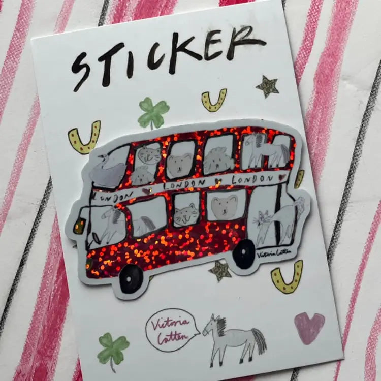 Victoria Catten London Bus Pals Sticker