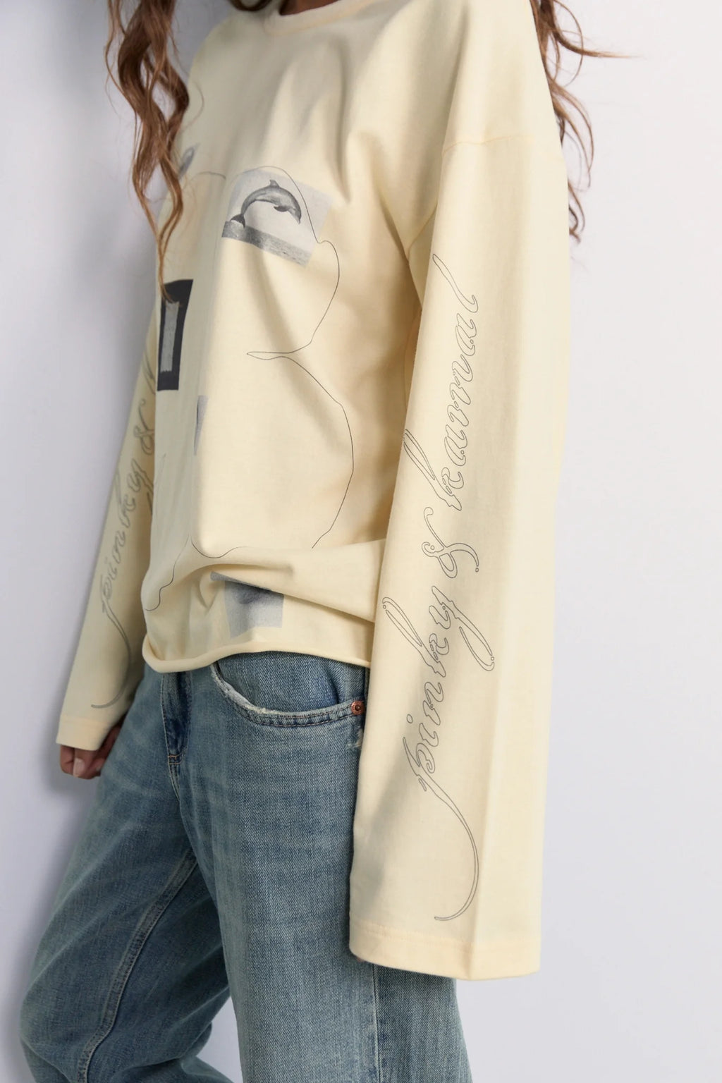 Pinky & Kamal Field Notes Long Sleeve Top Soft Yellow